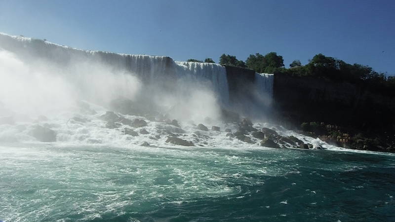 The falls, from the Maid of the Mist.